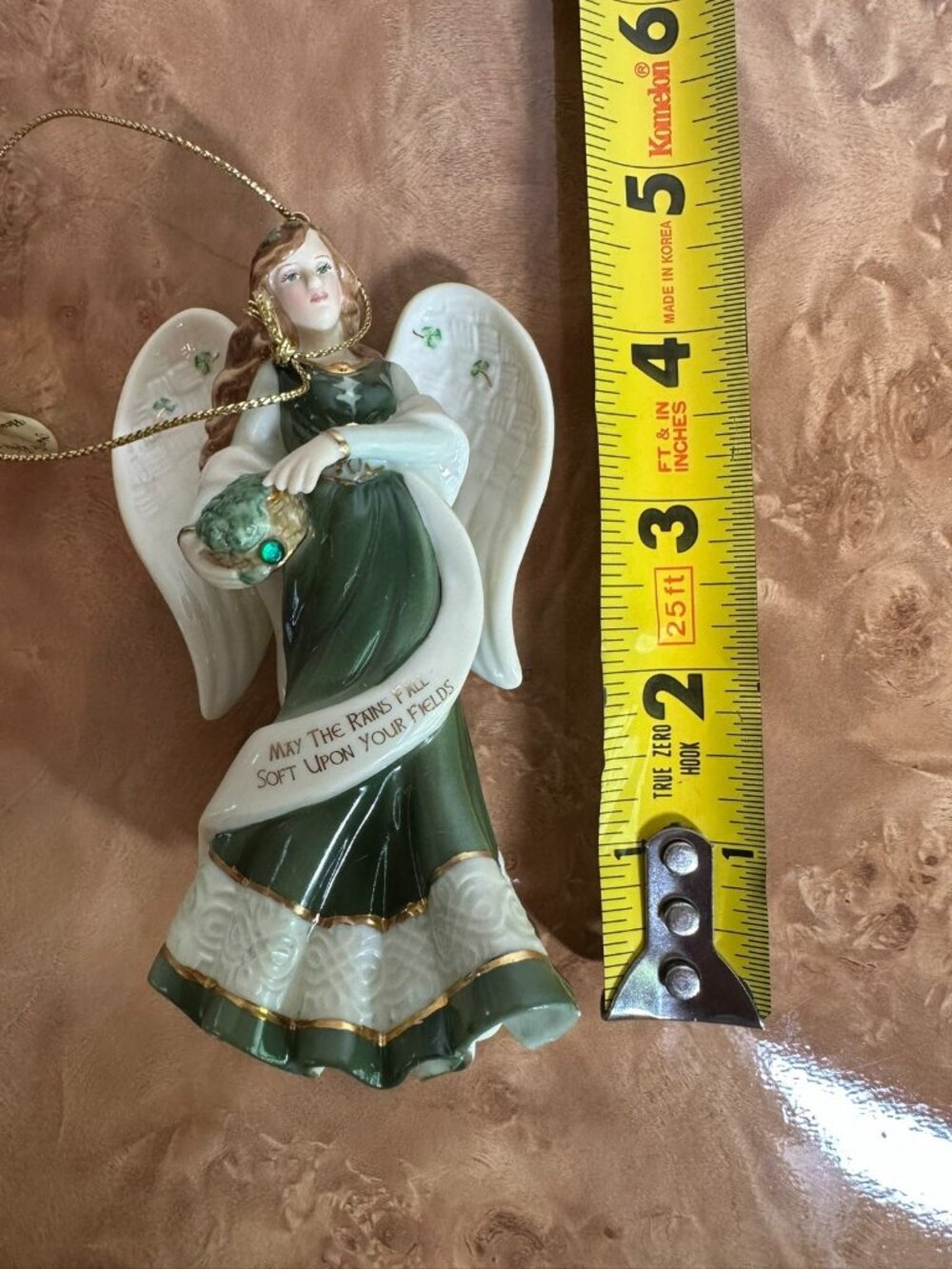 The Bradford Editions Heavenly Irish Blessings Angel Ornament Collection Set - Picture 7 of 7